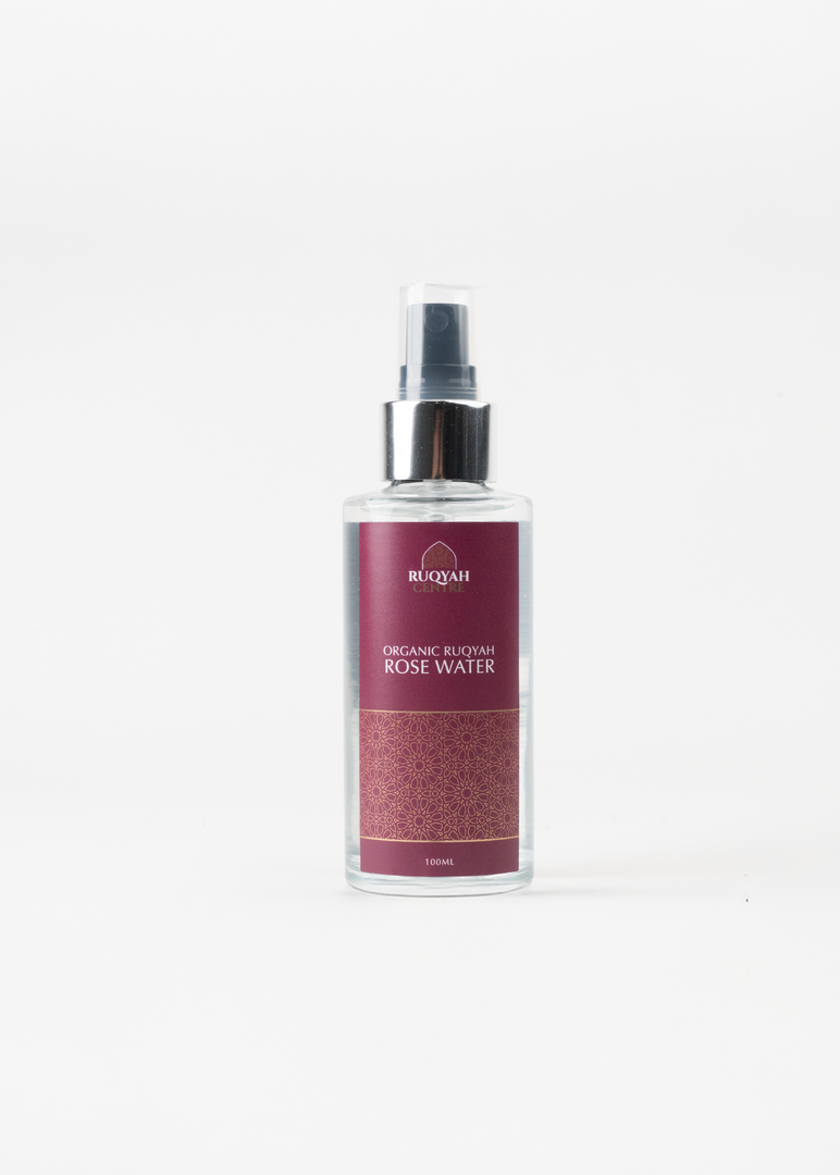 Discover Organic Ruqyah Rose Water, a pure floral hydrosol infused with Ayāt al-Shifā’ for purification, healing and spiritual tranquillity. Ideal for skincare, Ruqyah & daily wellness.