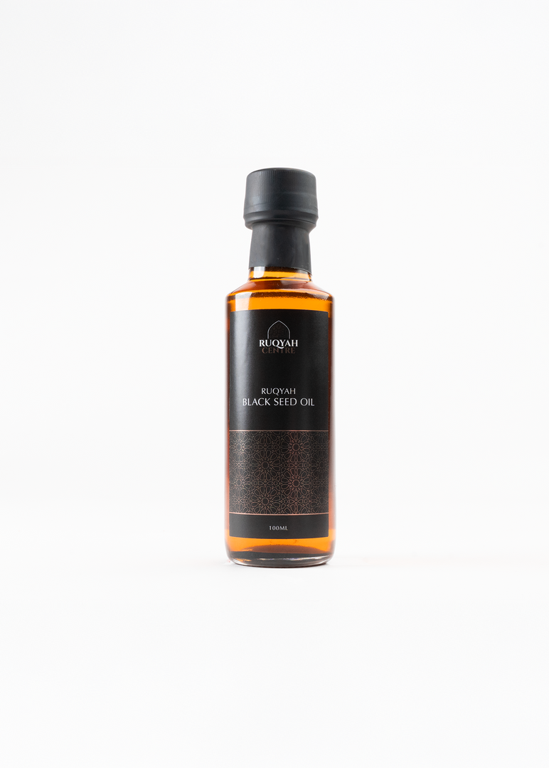 Premium Ruqyah Black Seed Oil recited with Ayāt al-Shifā’. A powerful prophetic remedy for immunity, protection and holistic spiritual healing.